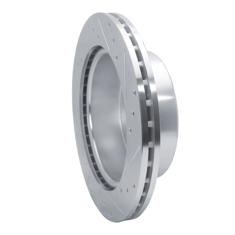 Ford Ranger Brake Rotor (1) - Rear Left - R1 Concepts - Drilled & Slotted - Silver - `19-`25